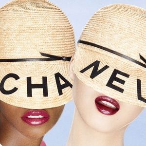 Wicker Hat designer look double brim sun Casquette